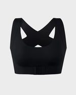 Cross Back Front Closure Wireless Posture Support Bra