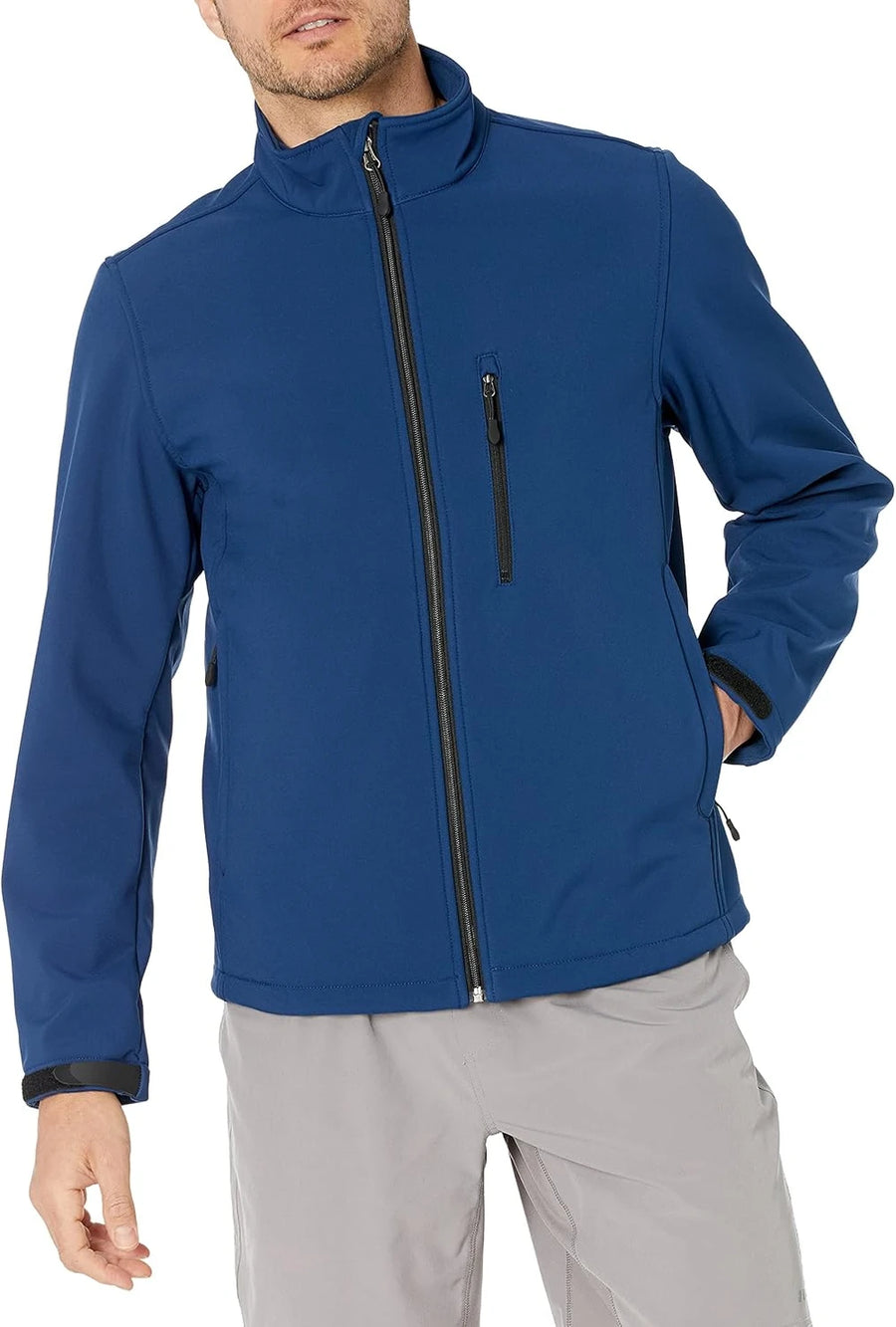Essentials Men's Water-Resistant Softshell Jacket