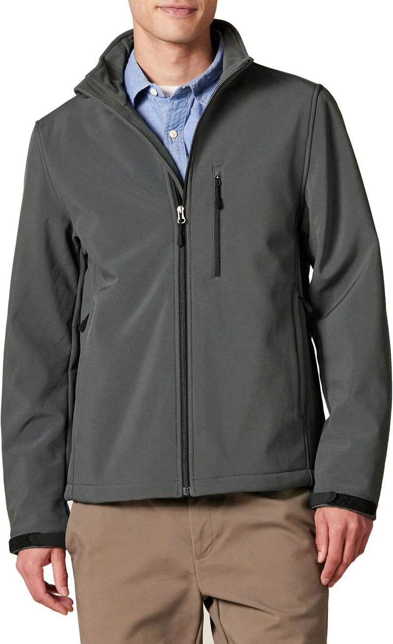Essentials Men's Water-Resistant Softshell Jacket