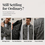Men's Faux Suede Checkerboard Jacket