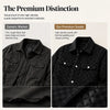 Men's Faux Suede Checkerboard Jacket