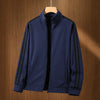 Striped Fleece Zip Jacket