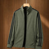 Striped Fleece Zip Jacket