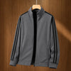 Striped Fleece Zip Jacket