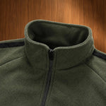 Striped Fleece Zip Jacket