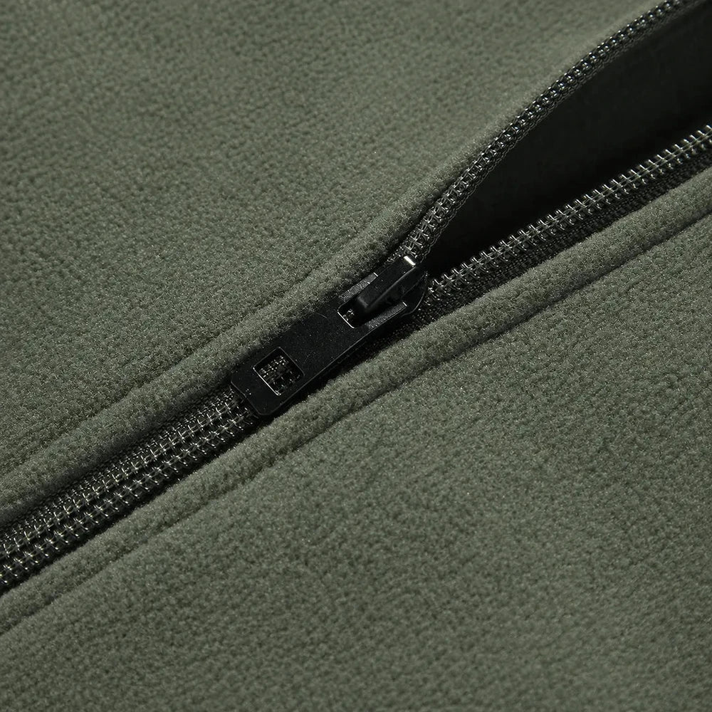 Striped Fleece Zip Jacket