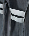 Washed Bamboo Weave Baggy Jeans