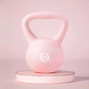 Soft Rubber Kettlebells with Handles for Strength Training - 10LB, 15LB, 20LB