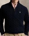 Polo Ralph Lauren Pull camionneur torsadé en coton Homme – Bleu marine