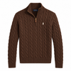 Polo Ralph Lauren Pull camionneur torsadé en coton Homme – Bleu marine