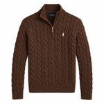 Polo Ralph Lauren Pull camionneur torsadé en coton Homme – Bleu marine