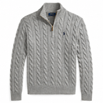 Polo Ralph Lauren Pull camionneur torsadé en coton Homme – Bleu marine