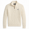 Polo Ralph Lauren Pull camionneur torsadé en coton Homme – Bleu marine