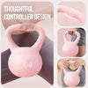 Soft Rubber Kettlebells with Handles for Strength Training - 10LB, 15LB, 20LB