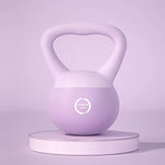 Soft Rubber Kettlebells with Handles for Strength Training - 10LB, 15LB, 20LB
