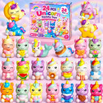 24PCS Animal Squishy Toys, Slow Rising Squishy Stress Fidget Toys,Squishies Party Favors for Adult, Treasure Chest Prizes, Classroom Prizes Christmas Party Favors,Stocking Stuffers Gifts