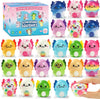 24PCS Animal Squishy Toys, Slow Rising Squishy Stress Fidget Toys,Squishies Party Favors for Adult, Treasure Chest Prizes, Classroom Prizes Christmas Party Favors,Stocking Stuffers Gifts