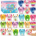 24PCS Animal Squishy Toys, Slow Rising Squishy Stress Fidget Toys,Squishies Party Favors for Adult, Treasure Chest Prizes, Classroom Prizes Christmas Party Favors,Stocking Stuffers Gifts